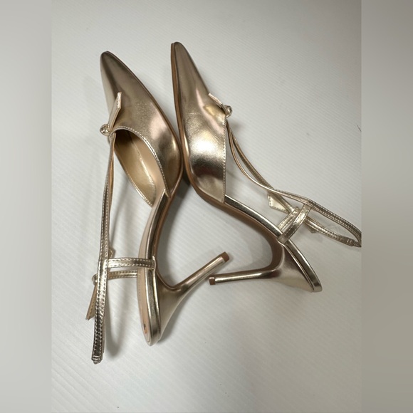 Nine West Womens Rands S3 Pointy Toe Pumps Straps Pull On Synthetic Sz 11 NWOB - Picture 12 of 14